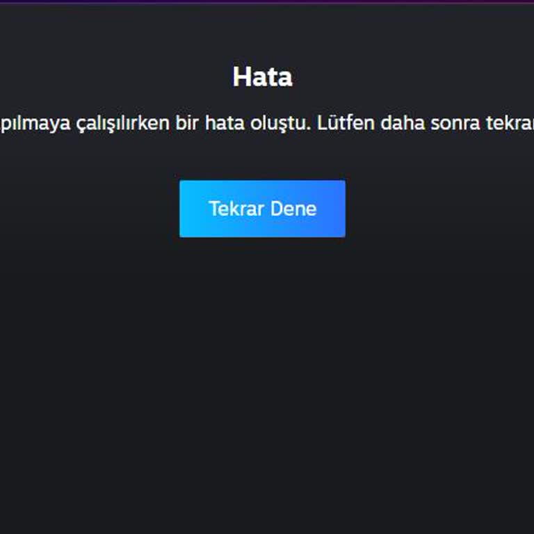 Steam Hesabına Girememe Hatası