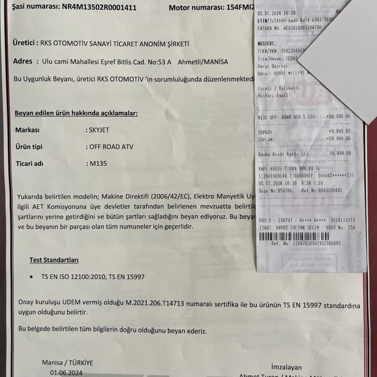 BİM Skyjet 135 Atv İade Almıyor.