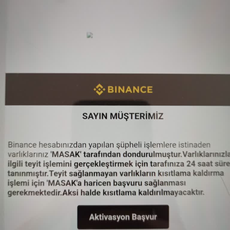 Binance Kripto Hesabım Olmadığı Halde Gelen Mesaj