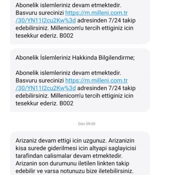 Millenicom İnterneti Veremedi Bile!