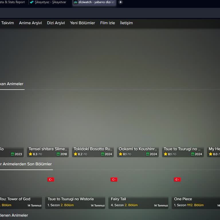Diziwatch Anime Görselleri Yüklenmiyor