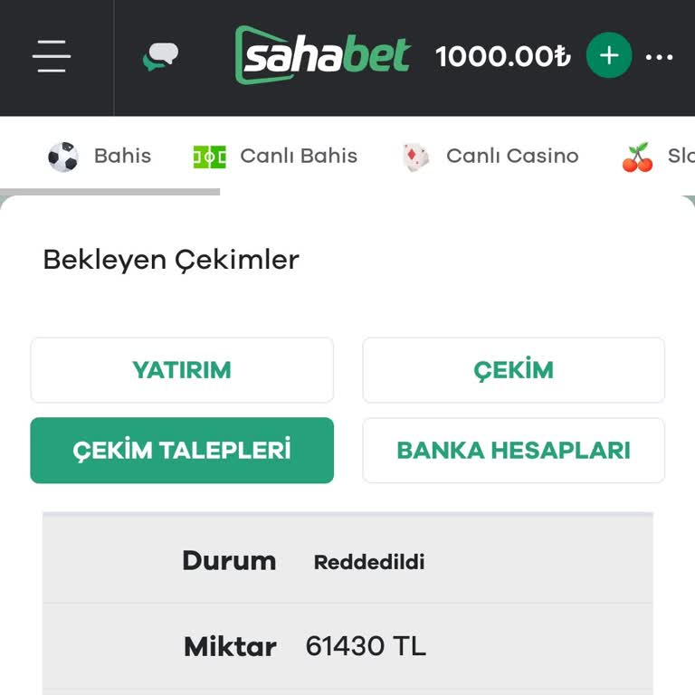Sahabet Para Çekme Sıkıntısı!