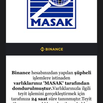 Sunexpress-Binance-MASAK Tarafından Varlıklarınız Donduruldu Maili