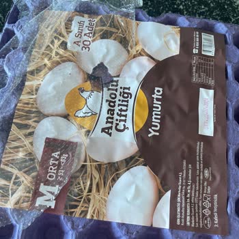 Şok Market Anadolu Çiftliği Markasına Ait Kurtlu Yumurta