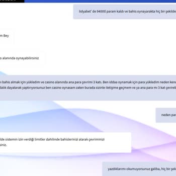 **Lidyabet** Ana Para Mı Vermiyor