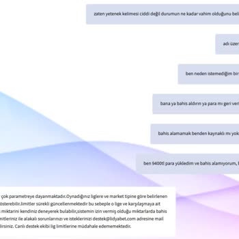 **Lidyabet** Ana Para Mı Vermiyor