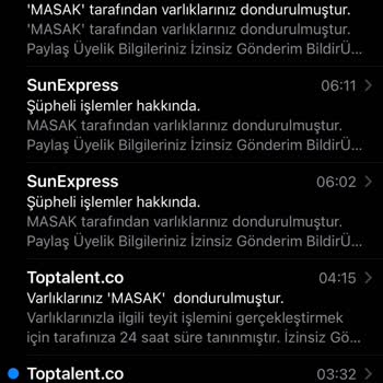 Toptalent Aracılığı İle MASAK Hesabına El Koydu Maili