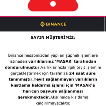 Toptalent Aracılığı İle MASAK Hesabına El Koydu Maili