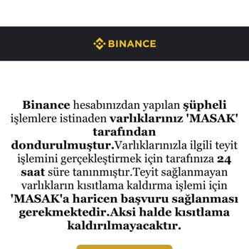 Toptalent Aracılığı İle MASAK Hesabına El Koydu Maili
