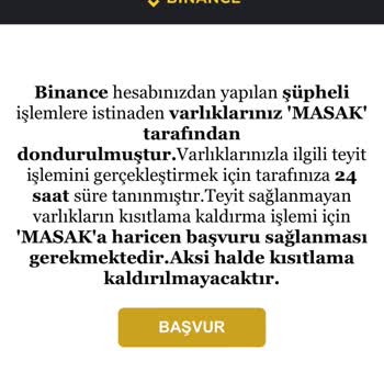 Toptalent Aracılığı İle MASAK Hesabına El Koydu Maili