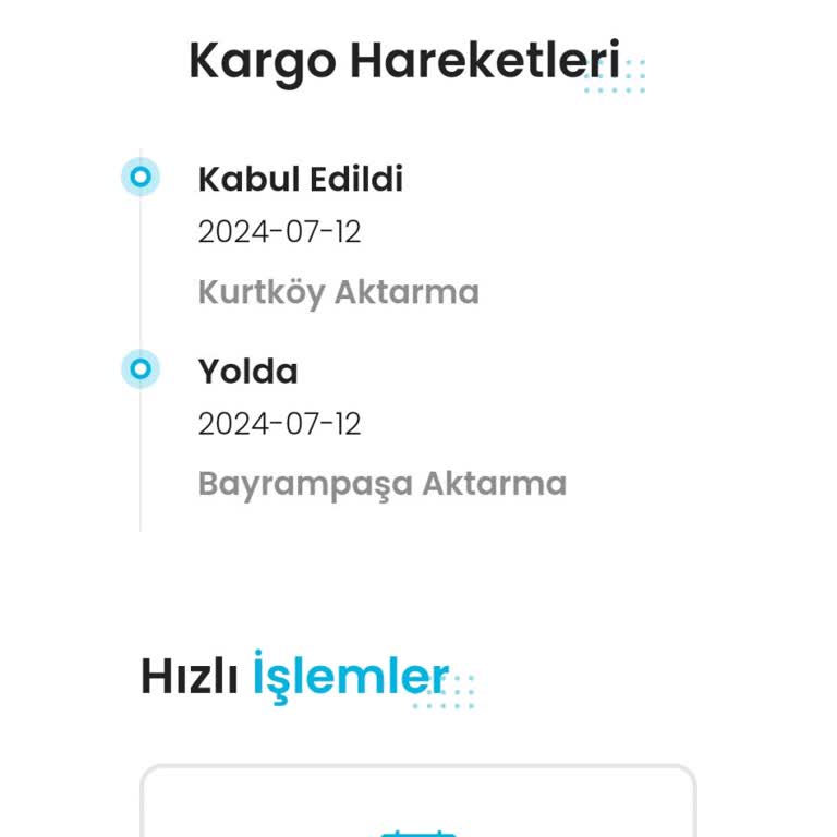 Kargoist Hala Bayrampaşa Aktarmada Görünüyor