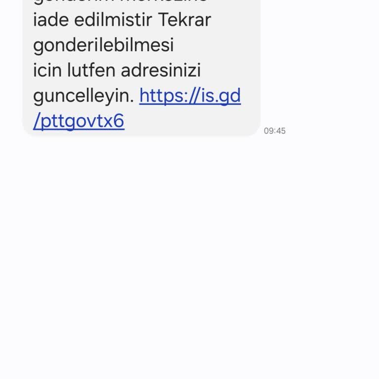 Yanıltıcı Kargo Mesajlarına Karşı Uyanık Olun +85599514398