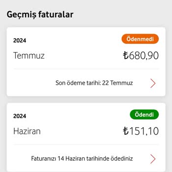 Vodafone Hazirandan Temmuza 500 TL Zam