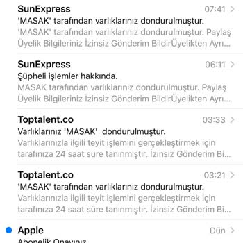 MASAK Kısıtlaması, Sunexpress, Toptalent.co Binance