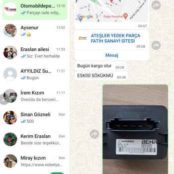 Otomobildepo.com Sipariş Edilen Parça Yerine İlgisiz Farklı Parçanın Gönderilmesi.