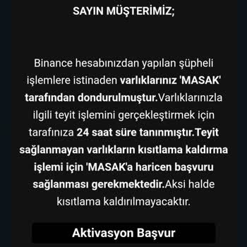 Toptalent Binance Hesabında Yapılan Şüpheli İşlemler