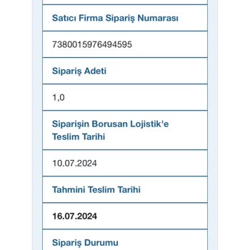 Borusan Lojistik Elime Ulaşmayan Kargo