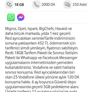 Vodafone Aynı Tarife Farklı Ücret.