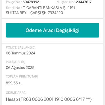 Garanti BBVA Emeklilik ve Hayat Garanti Hayat Emeklilik Sigorta İptali