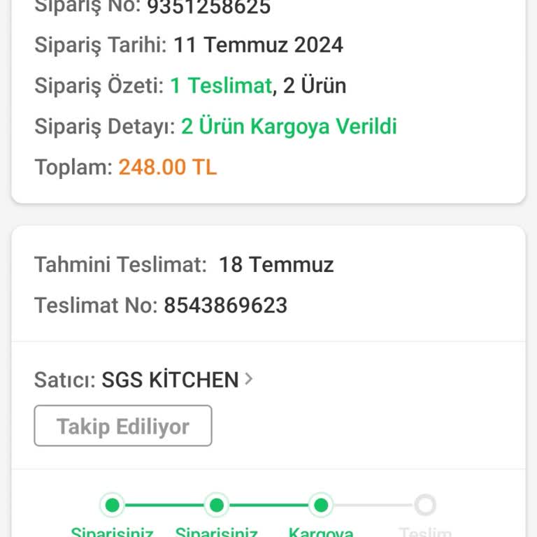Trendyol'dan Yanıltıcı Kargo Süreci Ve Geciken Teslimat