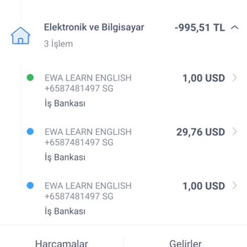 Ewa English Fazladan Para Alınması