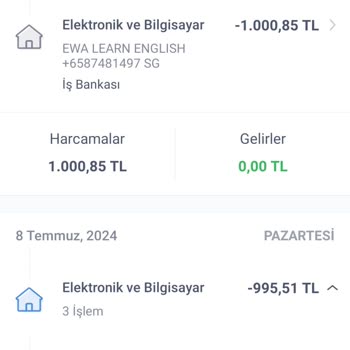 Ewa English Fazladan Para Alınması