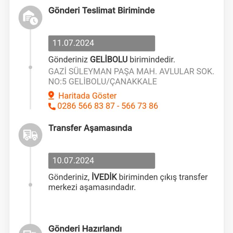 MNG Kargo Trendyol Siparişim Gökçeada'ya Ulaşmıyor