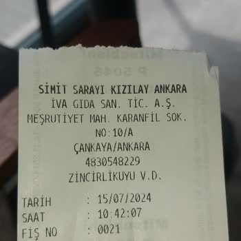 Simit Sarayı Kızılay Fahiş Fiyat