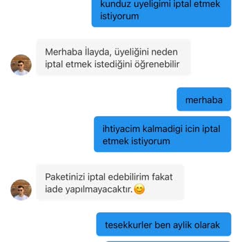 Kunduz Üyelik İptalimi Yapmıyor