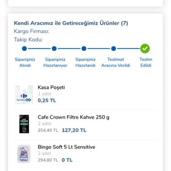 Carrefour SA Ürünlerimi Teslim Etmedi Stok Yetersizliği Yüzünden