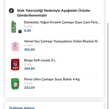 Carrefour SA Ürünlerimi Teslim Etmedi Stok Yetersizliği Yüzünden