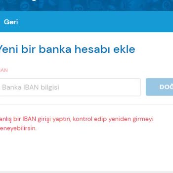 Milli Piyango Hatalı IBAN Diyor