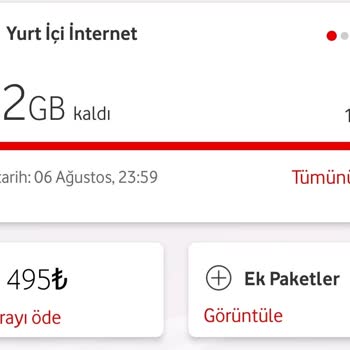 Vodafone İnternet Aşım Ücreti Sorunu