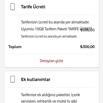 Vodafone İnternet Aşım Ücreti Sorunu