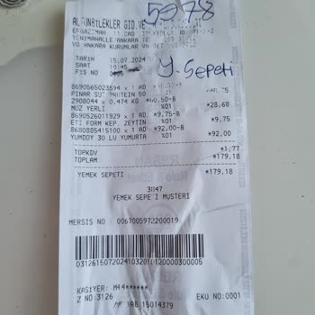Yemeksepeti Eksik Sipariş Gönderilmesi