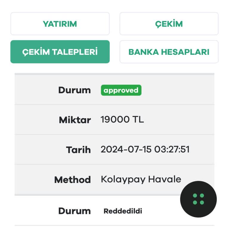 Sahabet Param Yatmadı Hesabıma