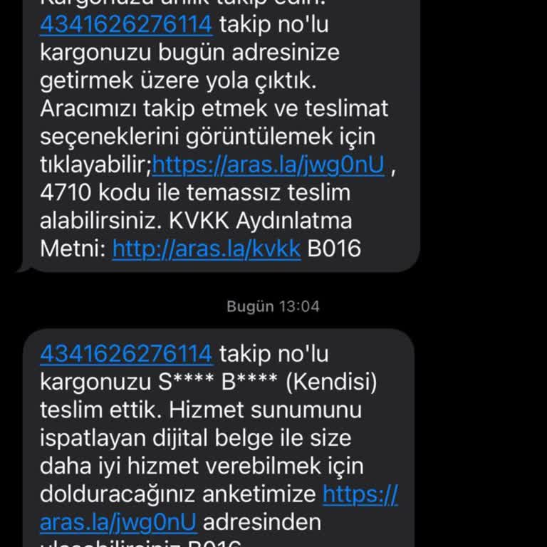 Aras Kargo Firmasının Kötü Çalışması