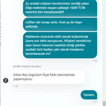 Amazon Müşteri Hizmetleri Bilinçli Olarak Yanlış Bilgi Verdi!