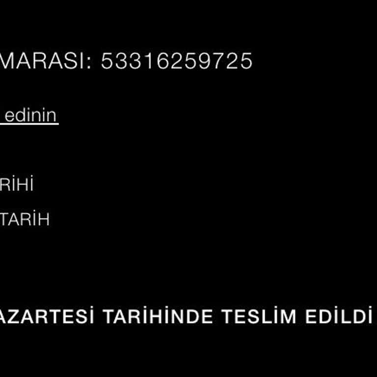Zara Kargom Teslim Edilmedi Çözüm Bekliyorum!