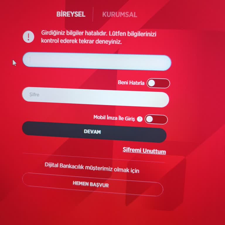 Ziraat Bankası Mobil Bankacılığa Giriş Yapamıyorum