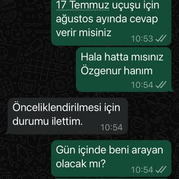 SunExpress Hava Yolları Uçuş Günü Değişikliğinden Kaynaklı Mağduriyet.