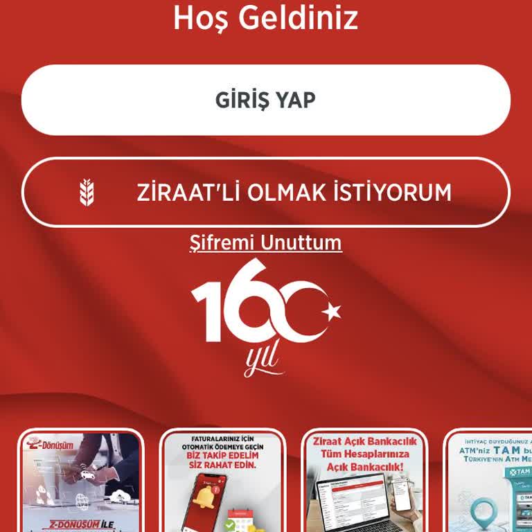 Ziraat Bankası Kart Numaramı Güncelleyemiyorum