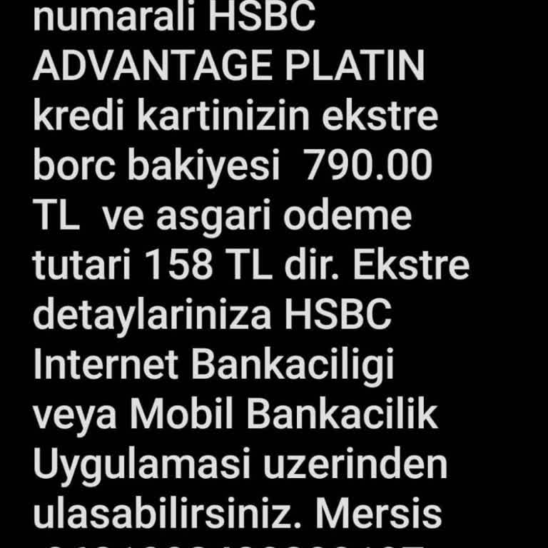 HSBC Bank Kart Aidatı İptal Talebi