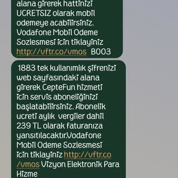 Vodafone Ceptefun İzinsiz Abonelik Başlattı