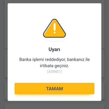 ING Banka İşlemi Reddediyor Uyarısı