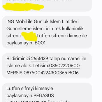 ING Banka İşlemi Reddediyor Uyarısı