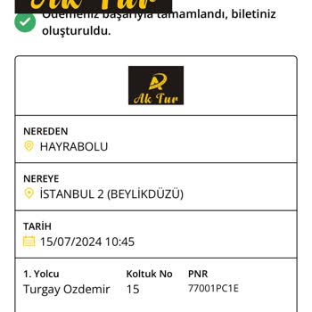 Aktur Turizm Araç Konforsuzluğu Yolcuya Değersizlik