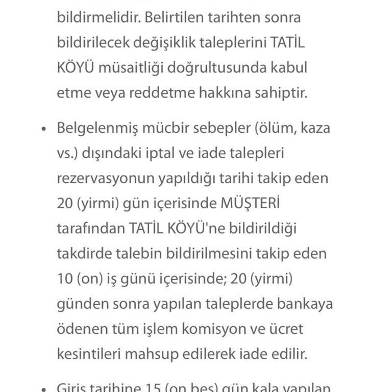 İhlas Armutlu Tatil Köyü Rezervasyon Değişikliği Ve Telefonu Yüzümüze Kapatması