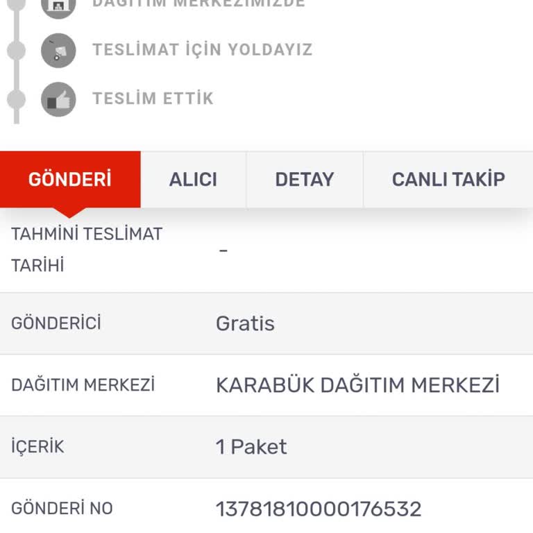 KARGOMsende 3 Gündür Alıcıdan Teslim Alınacak Görünüyor