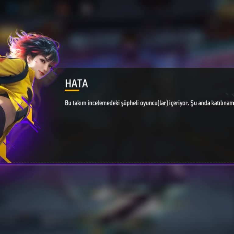 Garena Free Fire En Kısa Zamanda Düzelmesini İstiyorum Teşekkürler